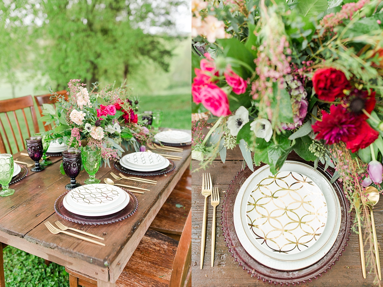 Hiwassee Farm Venue Wedding Table Scape Photos