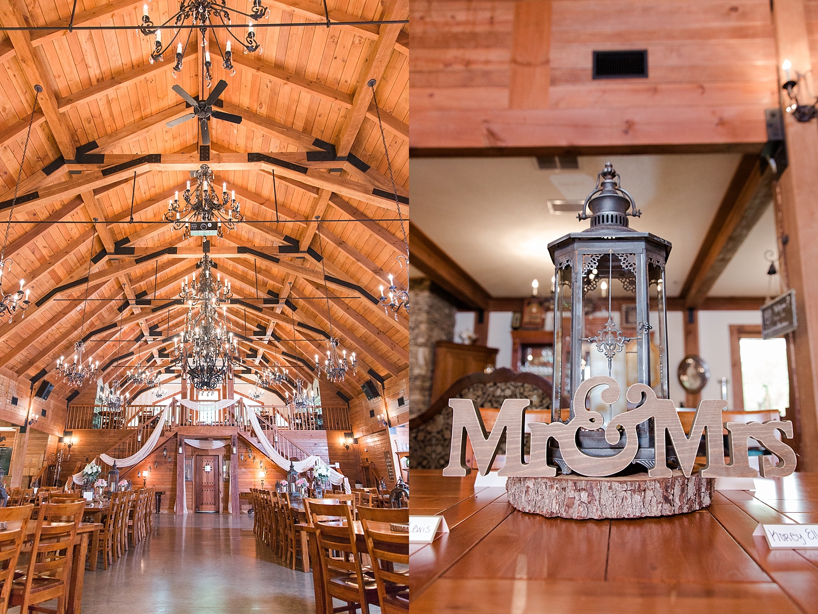 McGuire's Millrace Farm Wedding Barn Venue and Table Detail Photos