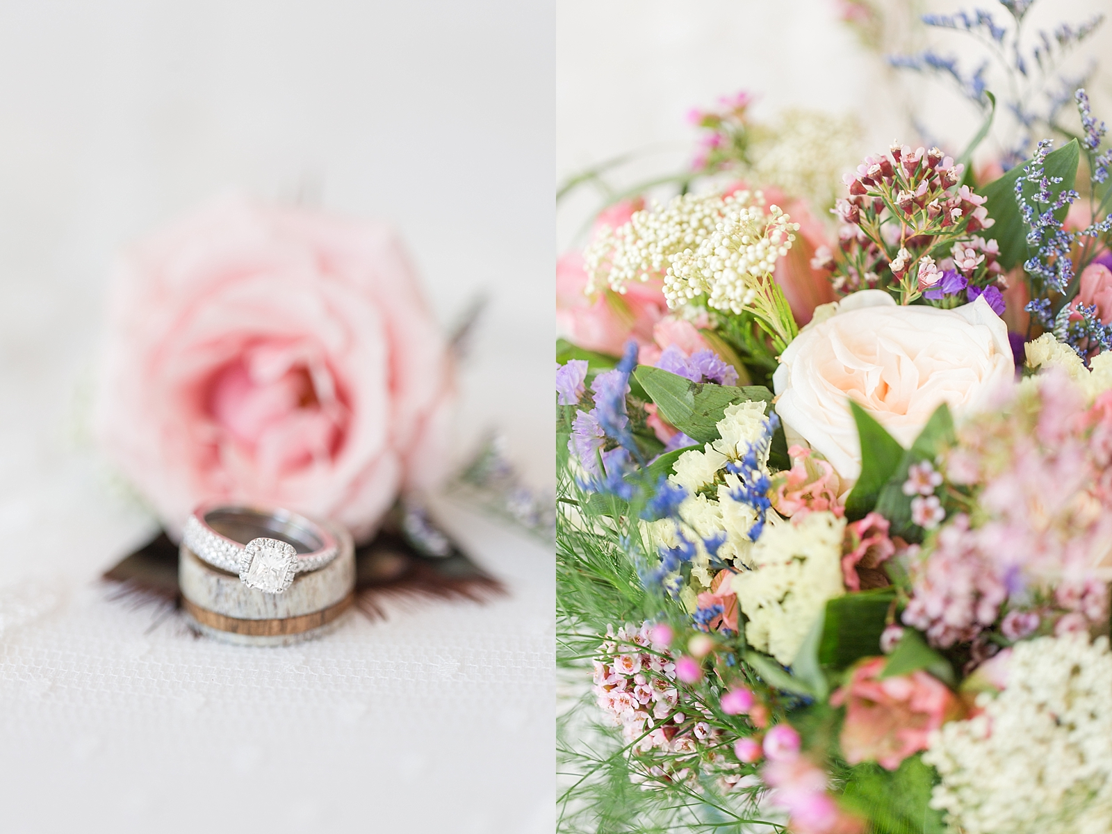 Payne Meadows Wedding Ring and Flower Detail Photos