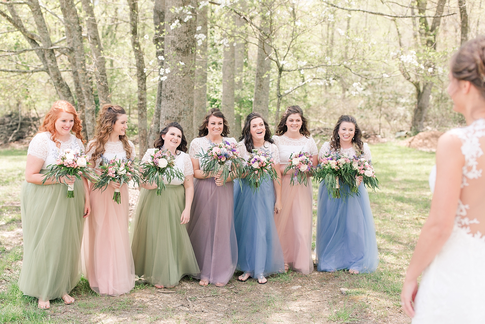 Payne Meadows Wedding Bridal Party First Look Photo