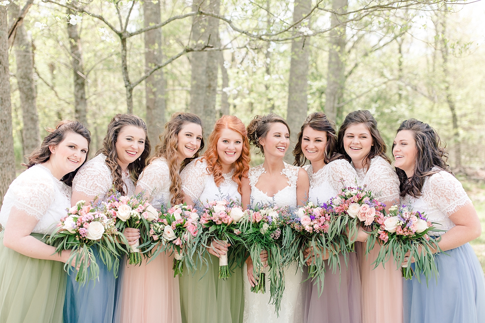 Payne Meadows Wedding Bridesmaids Laughing Photo