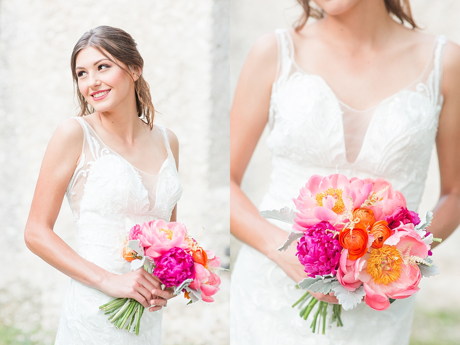 Beaufort South Carolina Wedding bridal portrait and bouquet detail Photos
