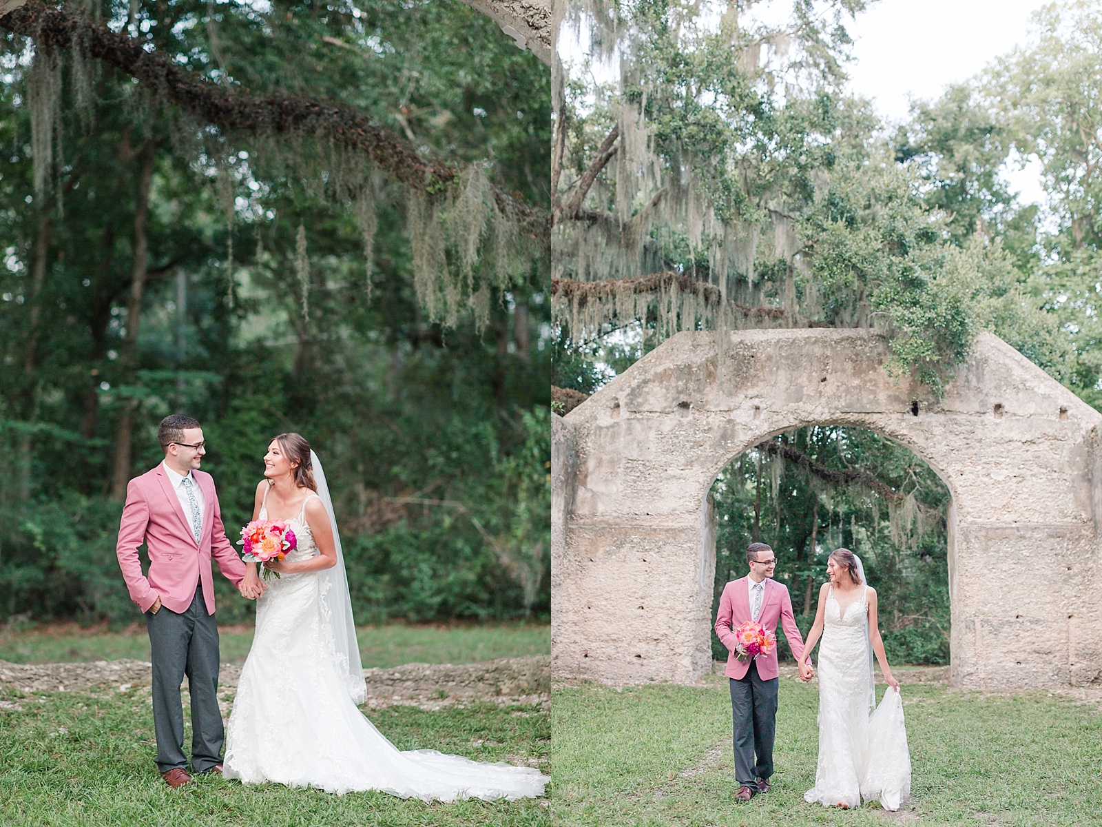 Beaufort South Carolina Wedding bride and groom laughing Photos