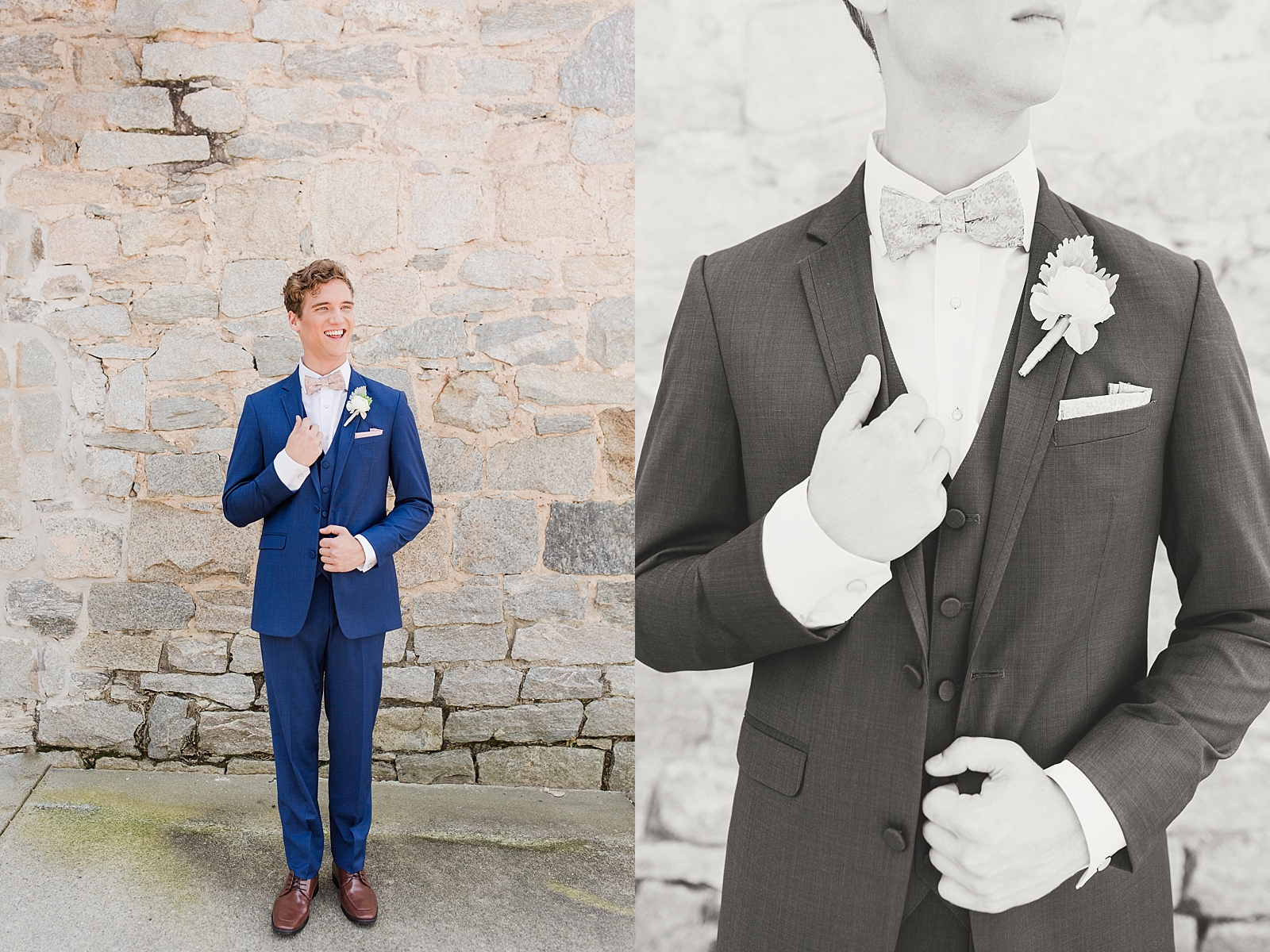 Atlanta Georgia Wedding Groom holding his jacket and black and white of grooms details Photos