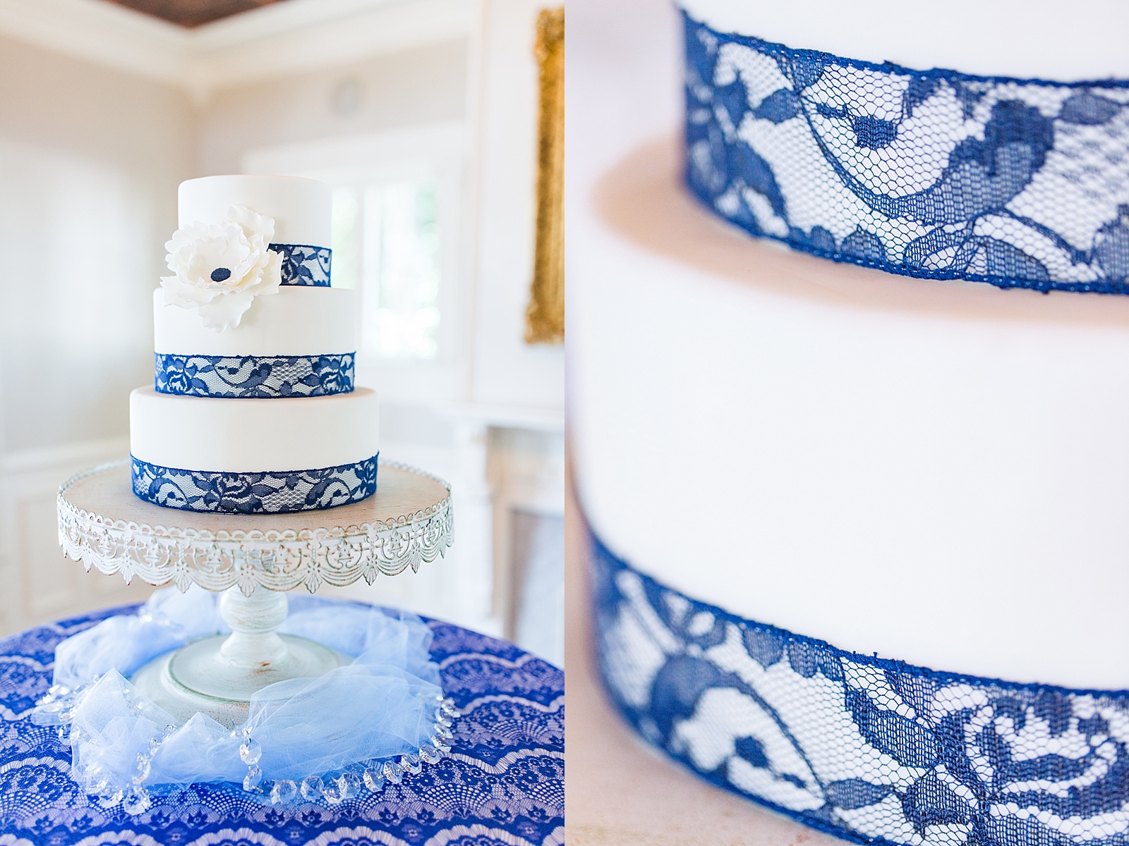 Dahlonega Wedding Venue Blue Lace Wedding Cake Photos