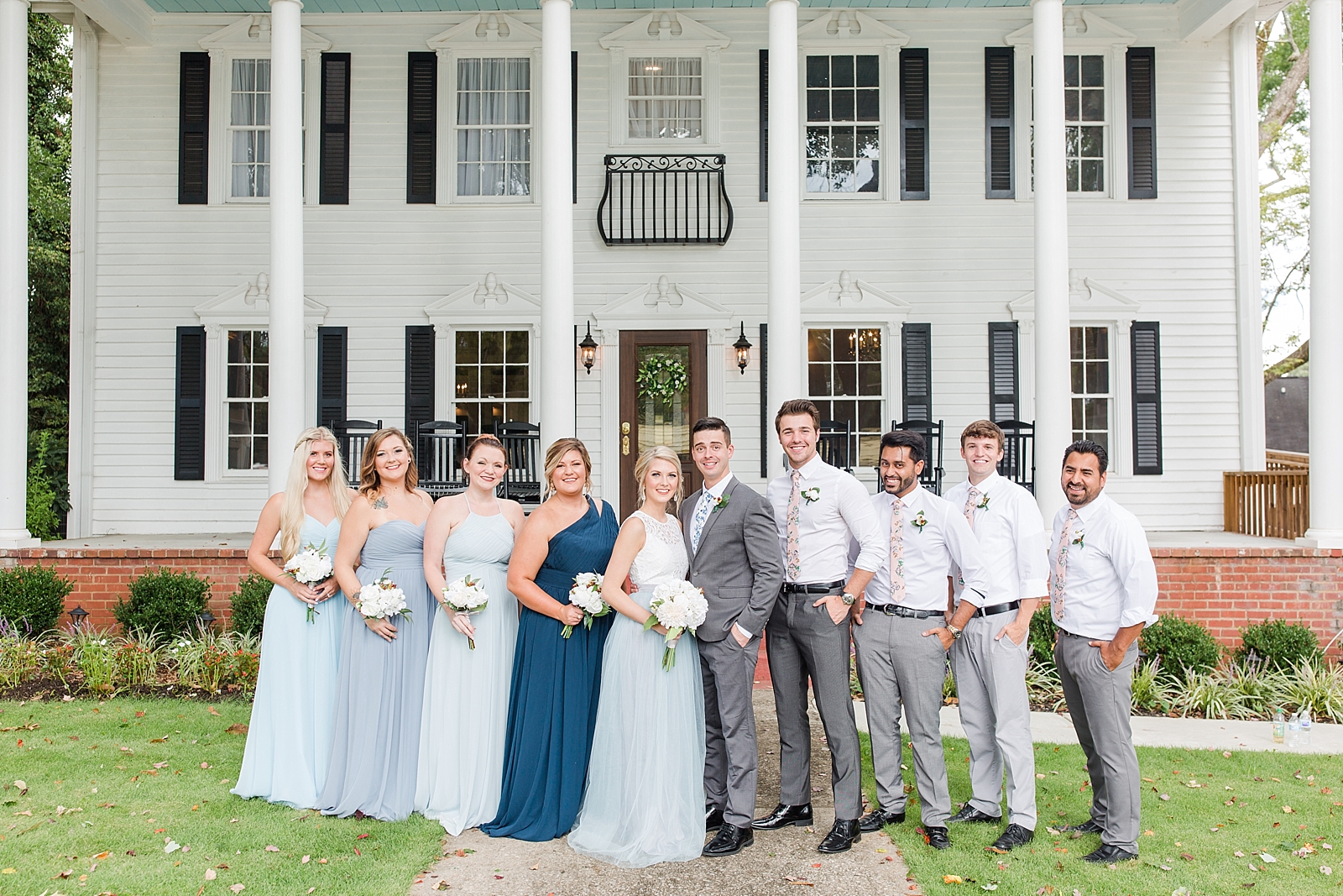 Dahlonega Wedding Venue Wedding party in front of The 1888 House Photo