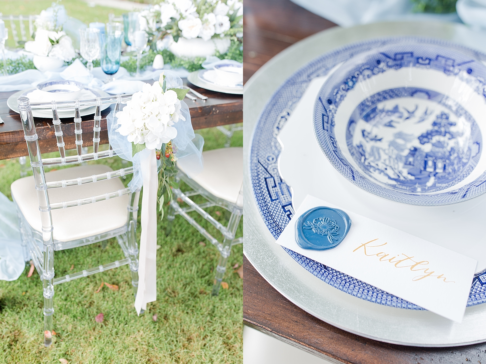 Dahlonega Wedding Venue reception table chair and place setting Photos