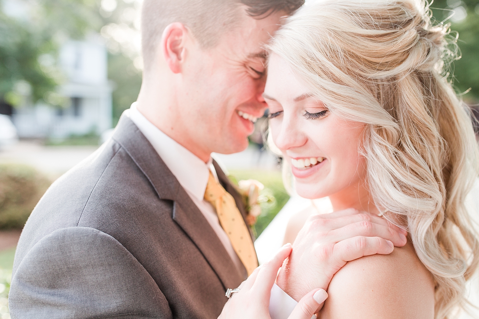 Columbia SC wedding venue bride and groom laughing together photo