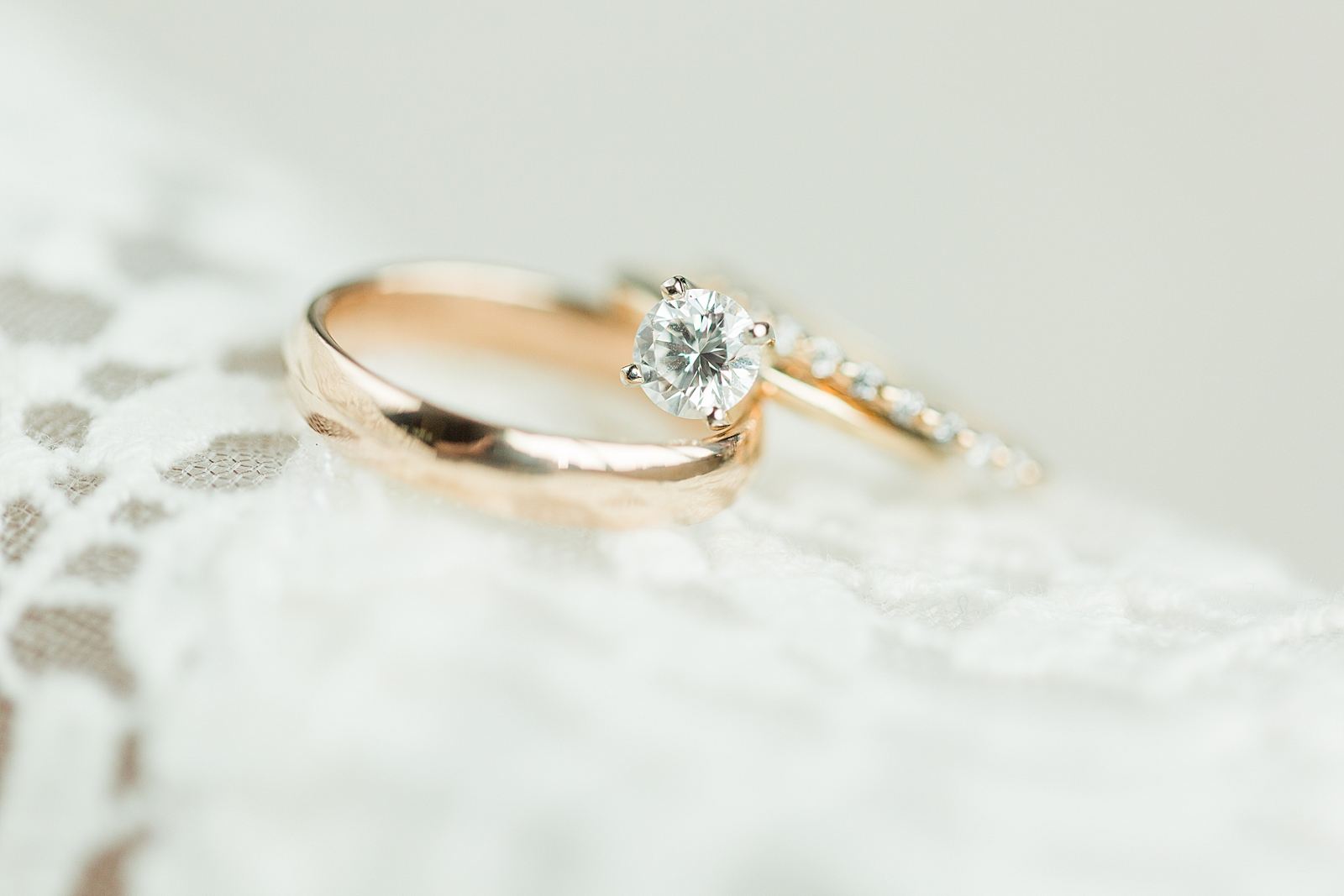 Charlotte Wedding Detail of wedding rings Photo