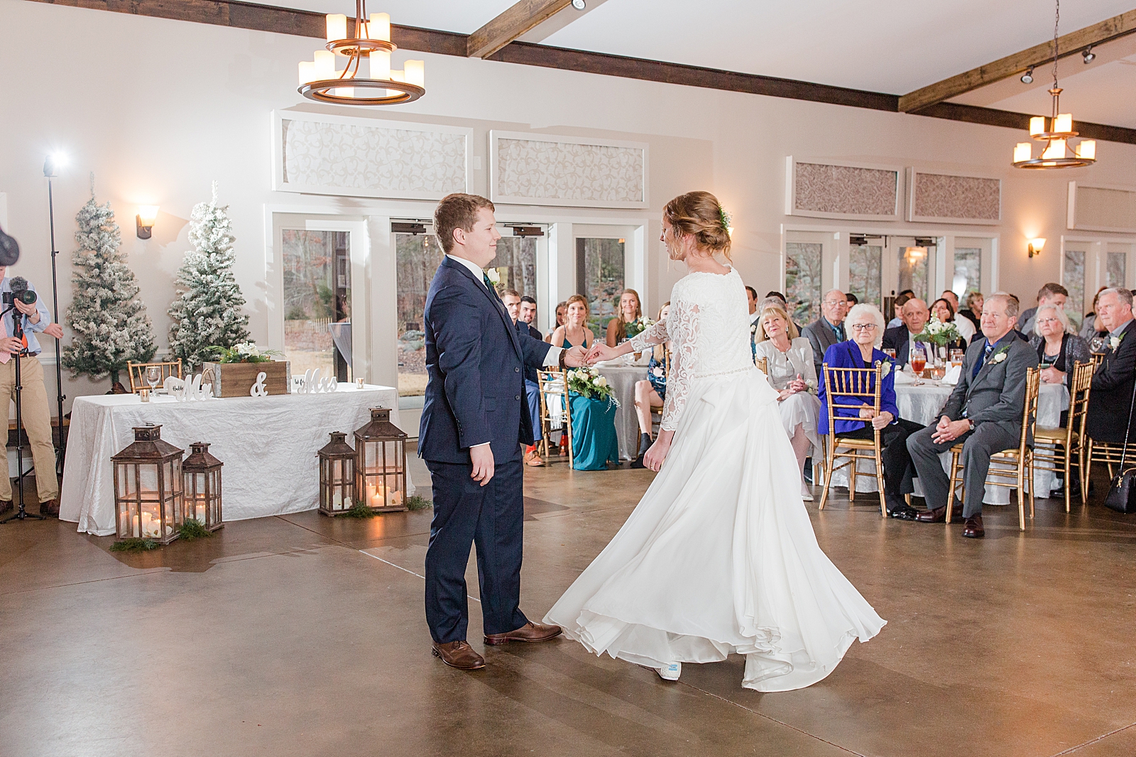 Charlotte Wedding Groom Spinning Bride during first dance Photo
