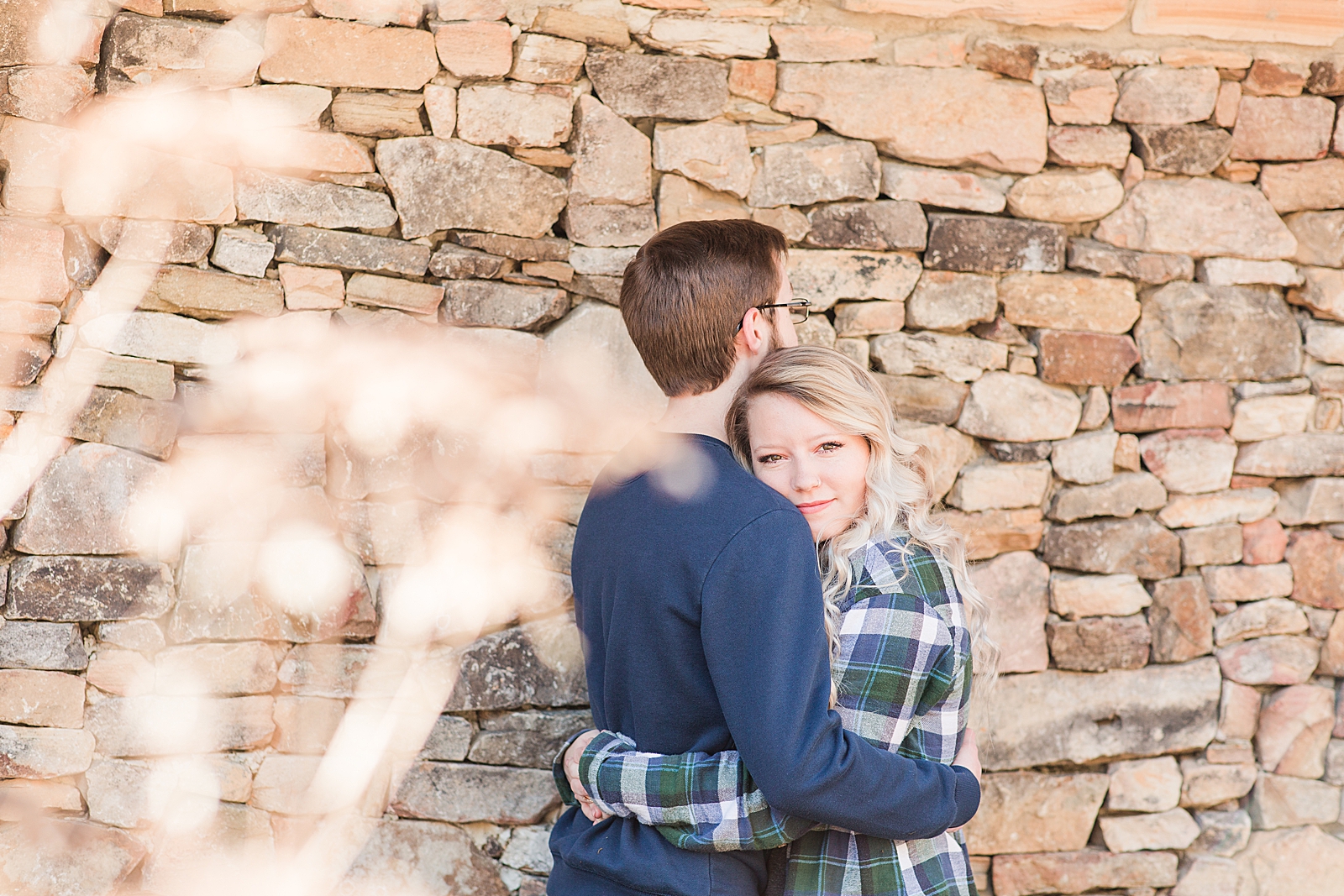 Ocoee River Engagement Session Cody and Haley Hugging Photo