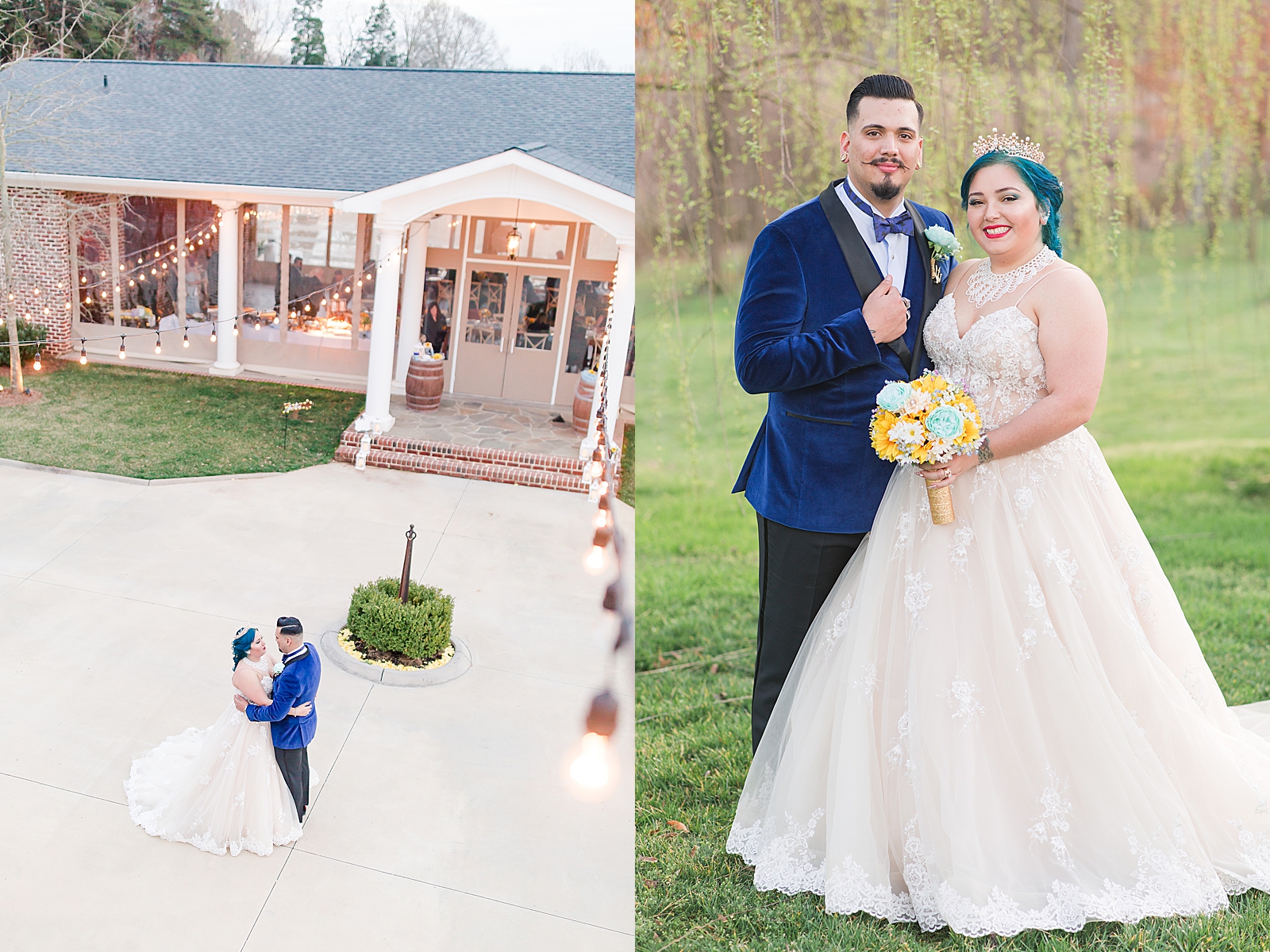 Mooresville Wedding Venue Bride and Groom at Johnson Carriage House Photos