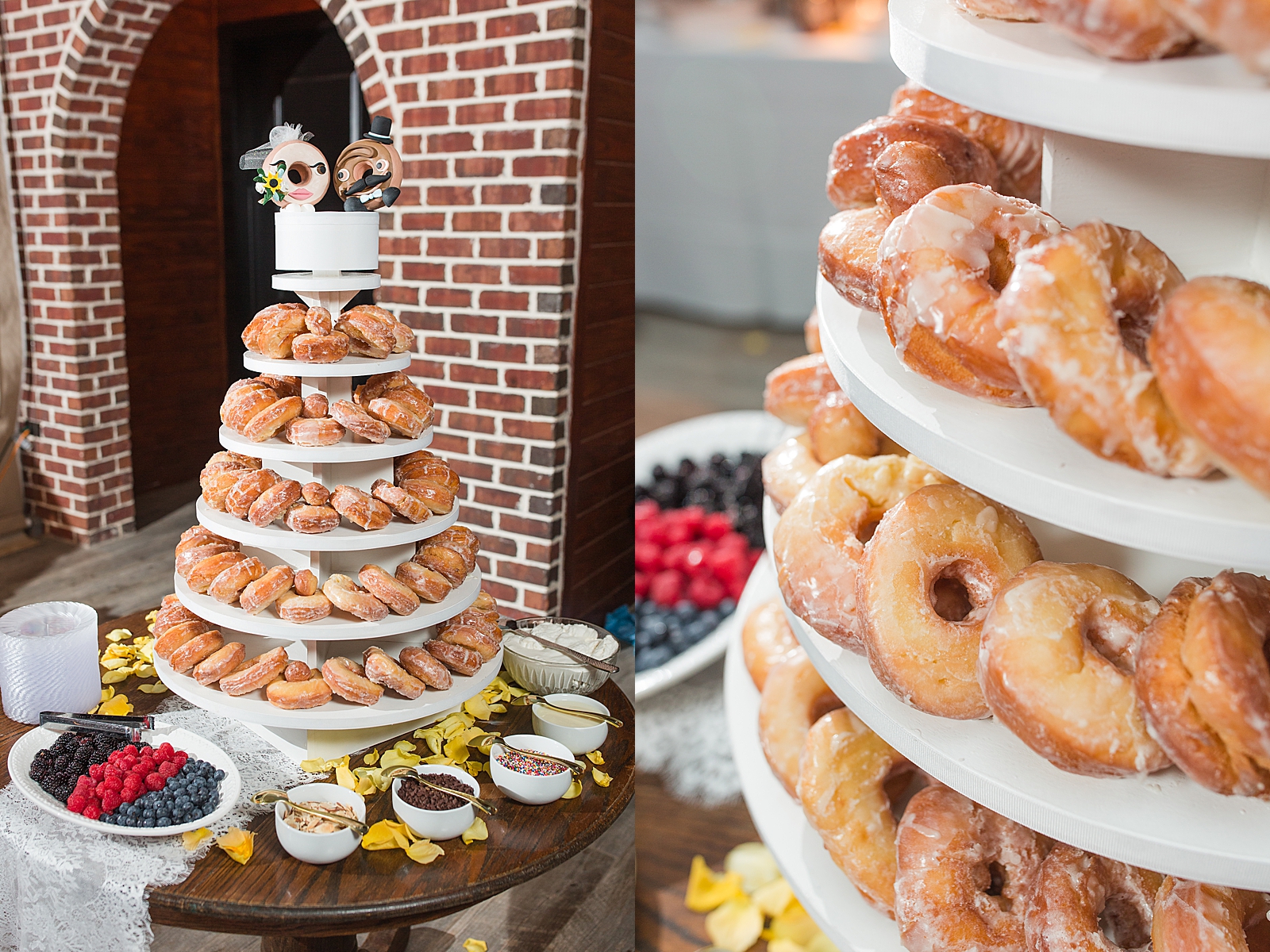 Mooresville Wedding Reception Donut tower Photos