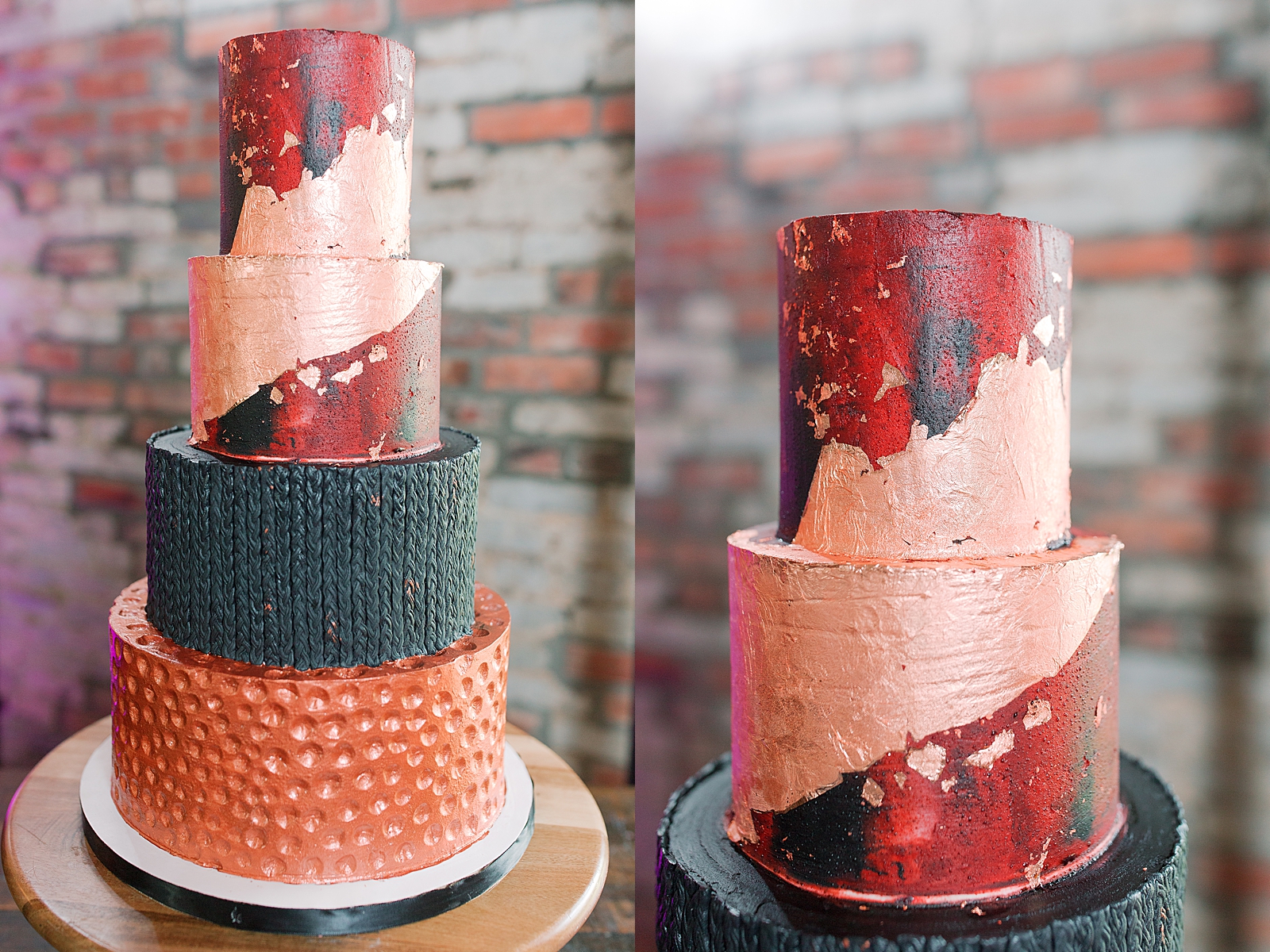 Hackney Warehouse Wedding Reception Cake Photos
