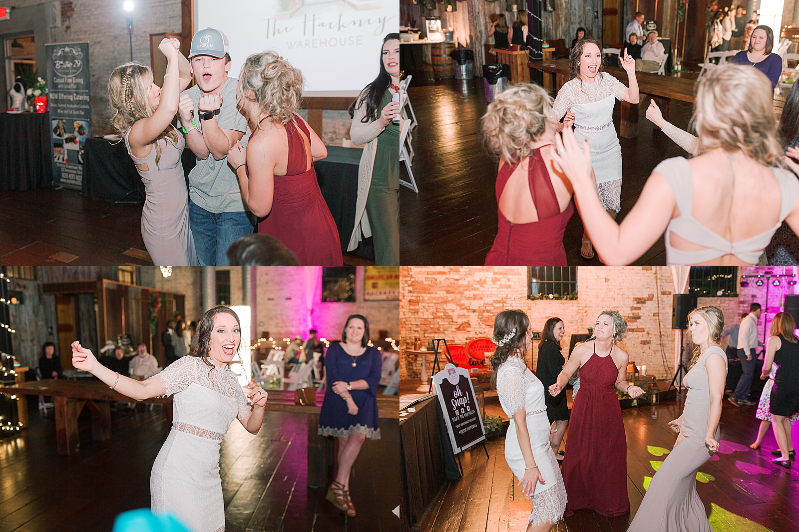 Hackney Warehouse Wedding Reception Guests Dancing Photos
