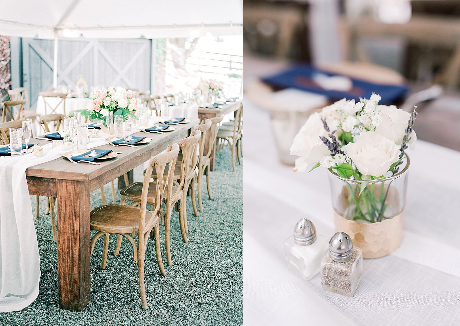 Spring Hawkesdene Wedding Reception table detail Photos