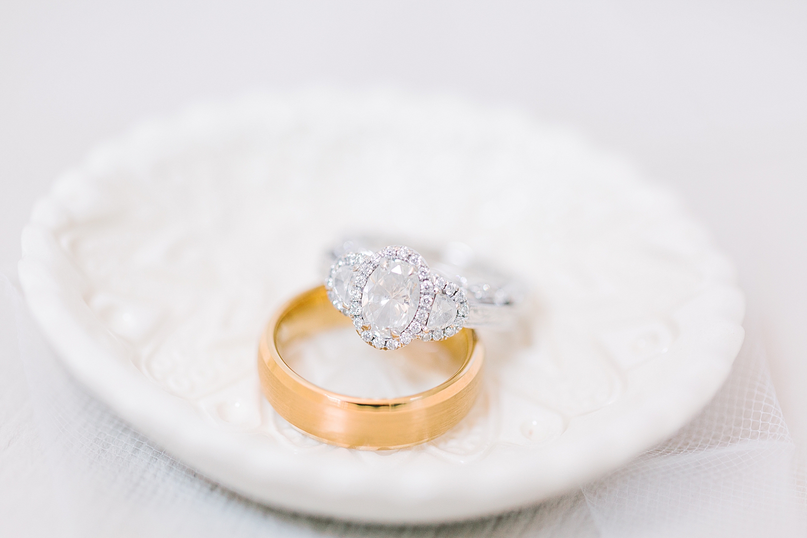 Winmock Wedding Rings in a Ring Dish Photo