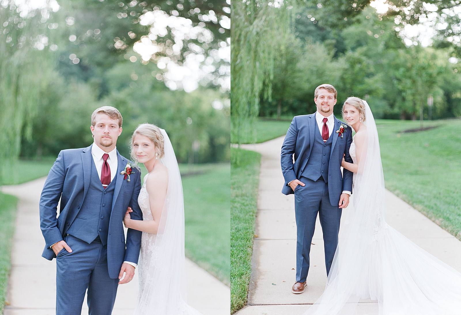 Winmock Wedding Bride and Groom Smiling at Camera Photos