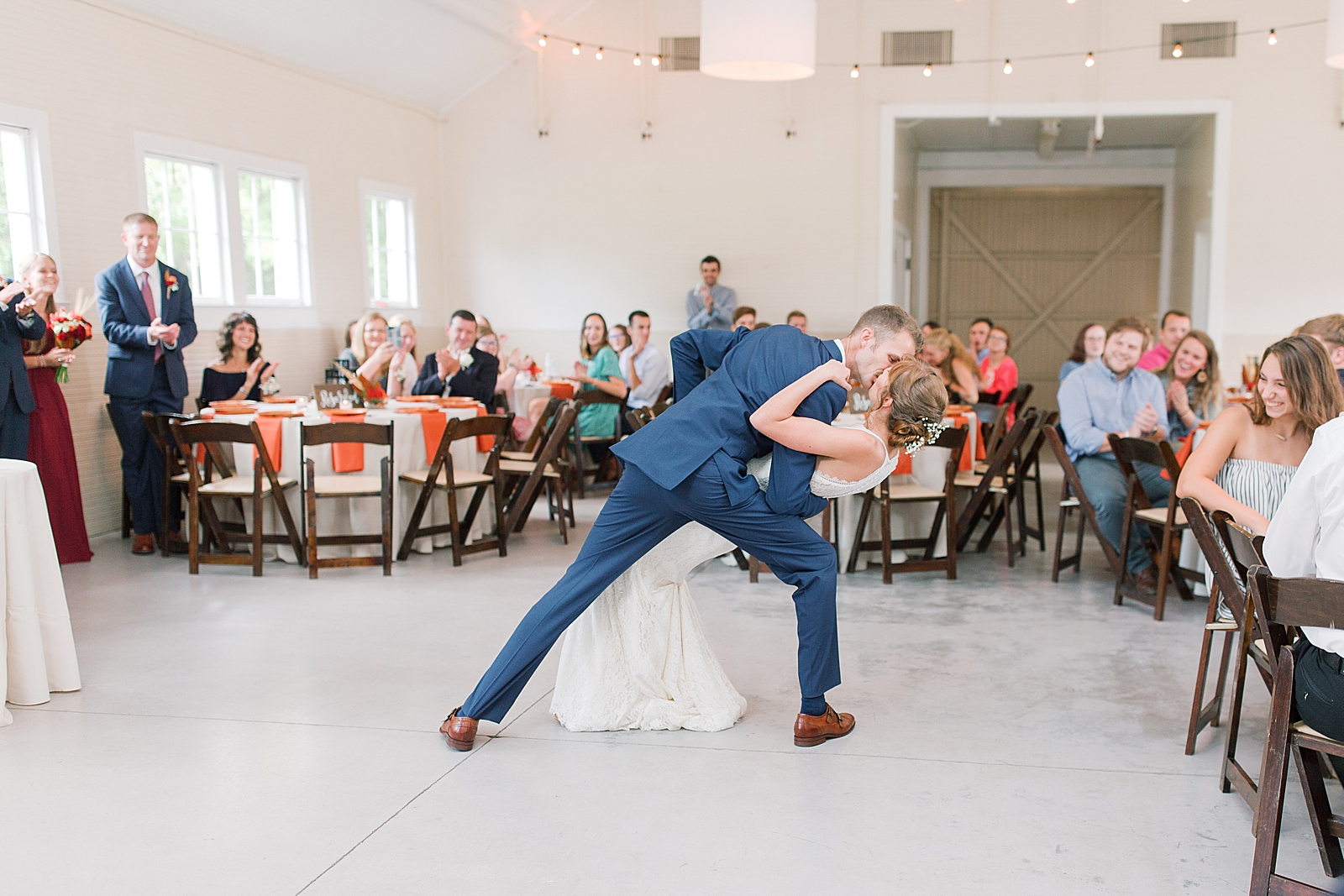 Dairy Barn Wedding Bride and Grooms First Dance Photo