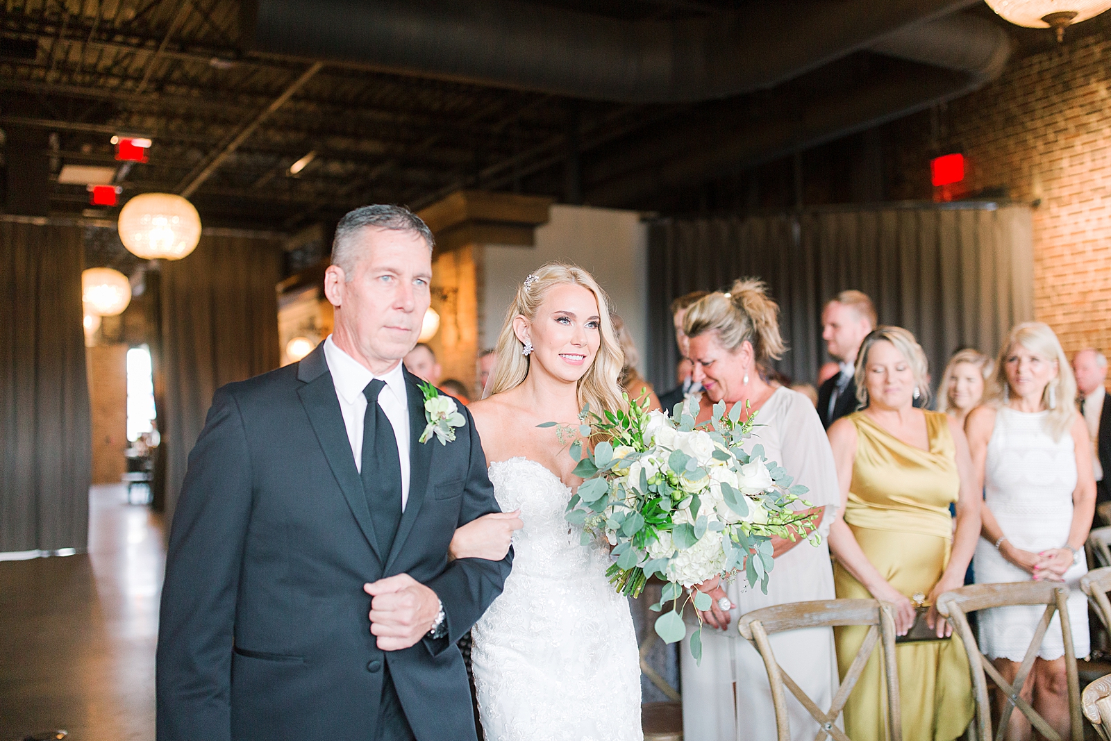 Glover Park Brewery Wedding Bride and Her Dad Walking Down The Aisle Photo