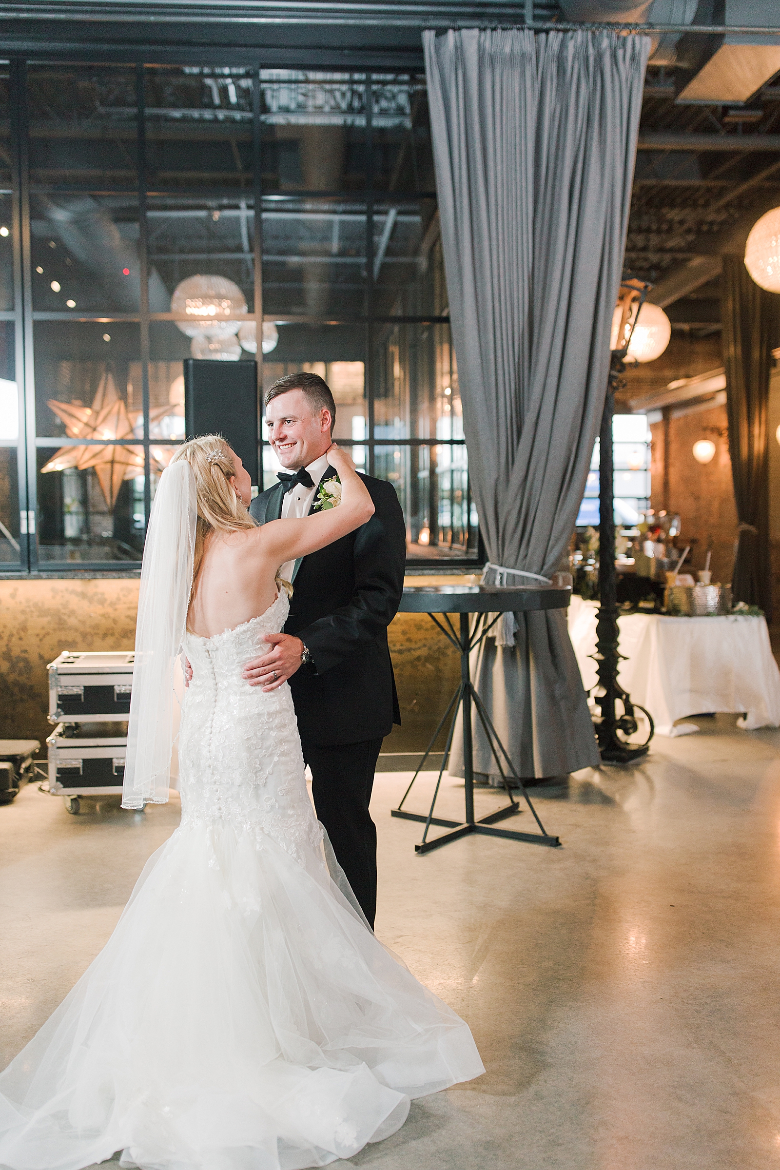 Glover Park Brewery Wedding Reception Bride and Groom First Dance Photo