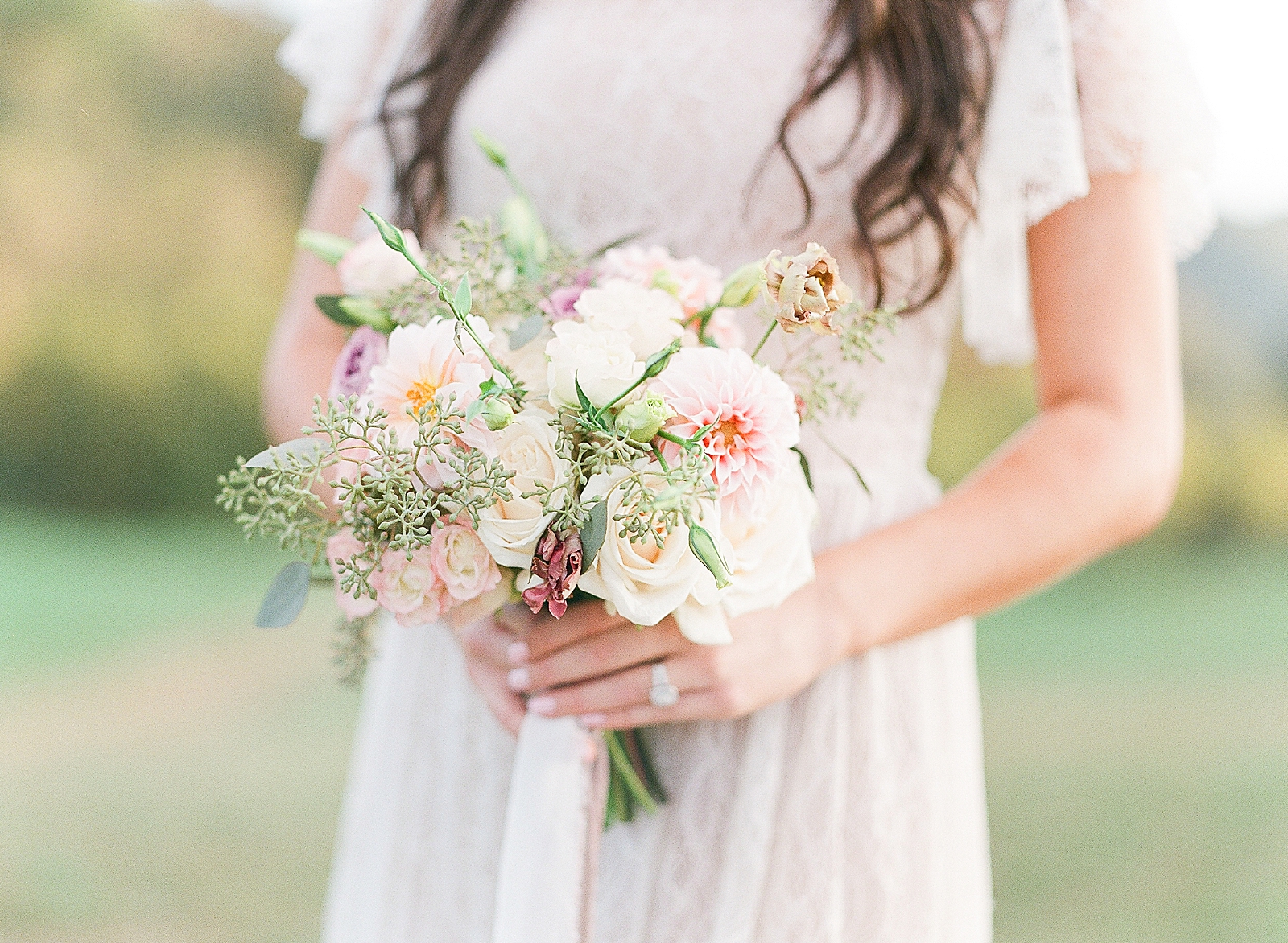 Asheville Wedding Photographer Bridal Editorial Flower Detail Photo