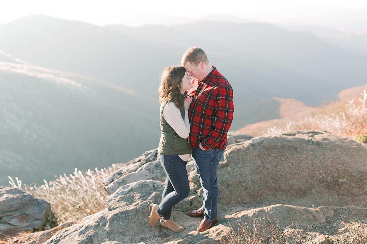 Craggy Gardens Trail Engagement Session Photo