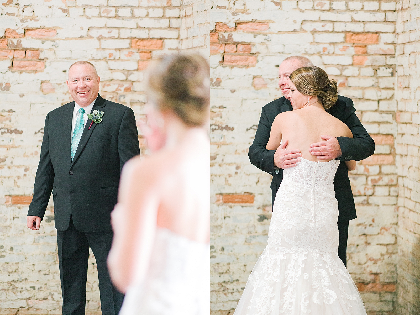 The Hackney Warehouse Brides First Look With Dad Photos