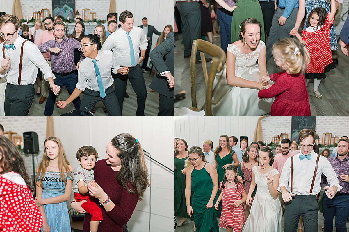 Wedding Reception Guests Dancing 