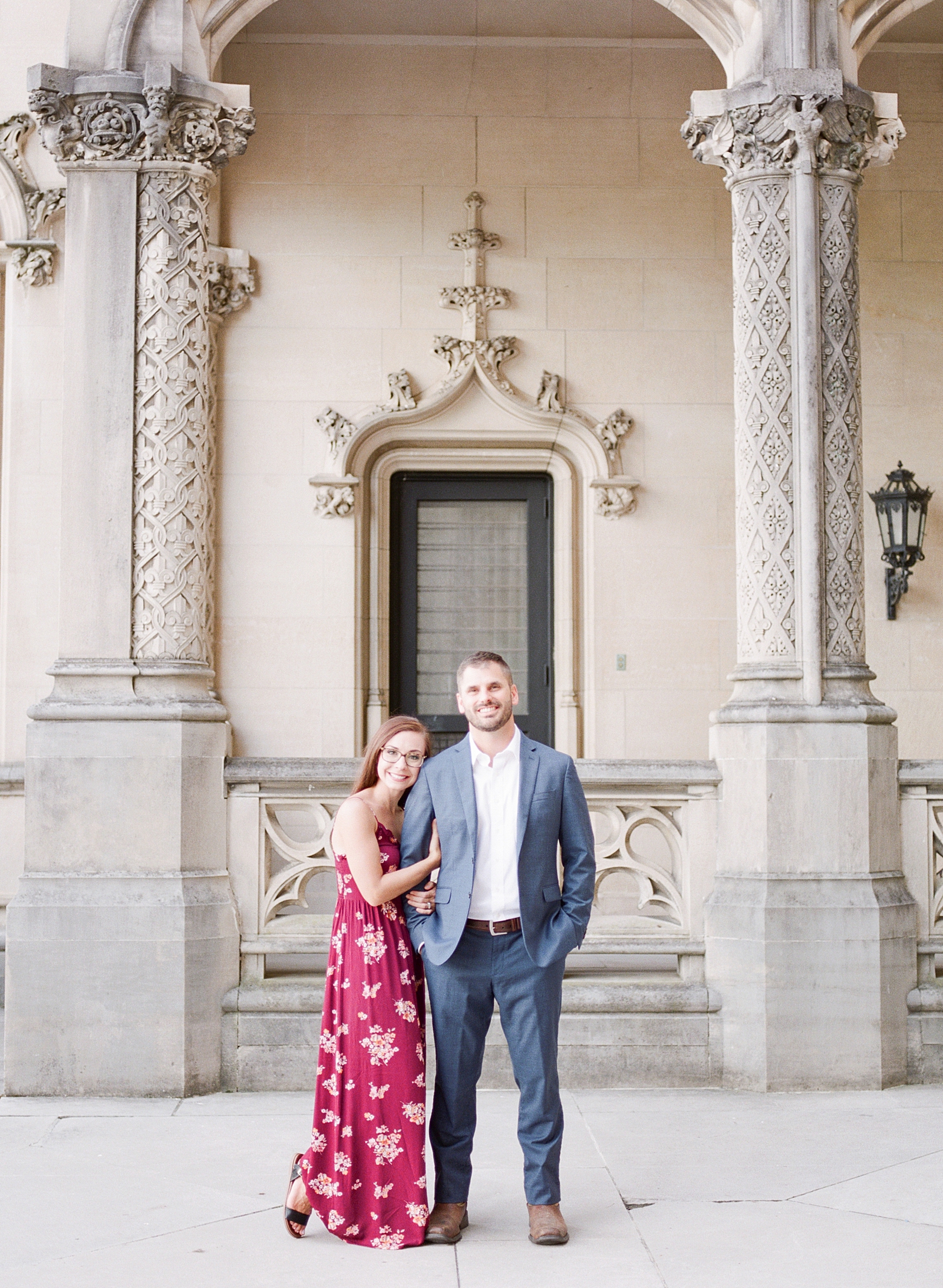 How To Have The Best Engagement Photos Couple Hugging At Biltmore Estate Photo