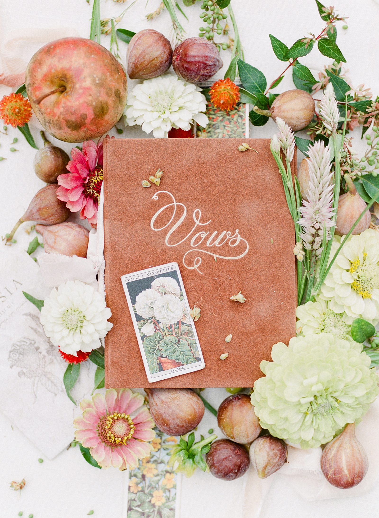 Birmingham Wedding Vow Book with Flowers Photo