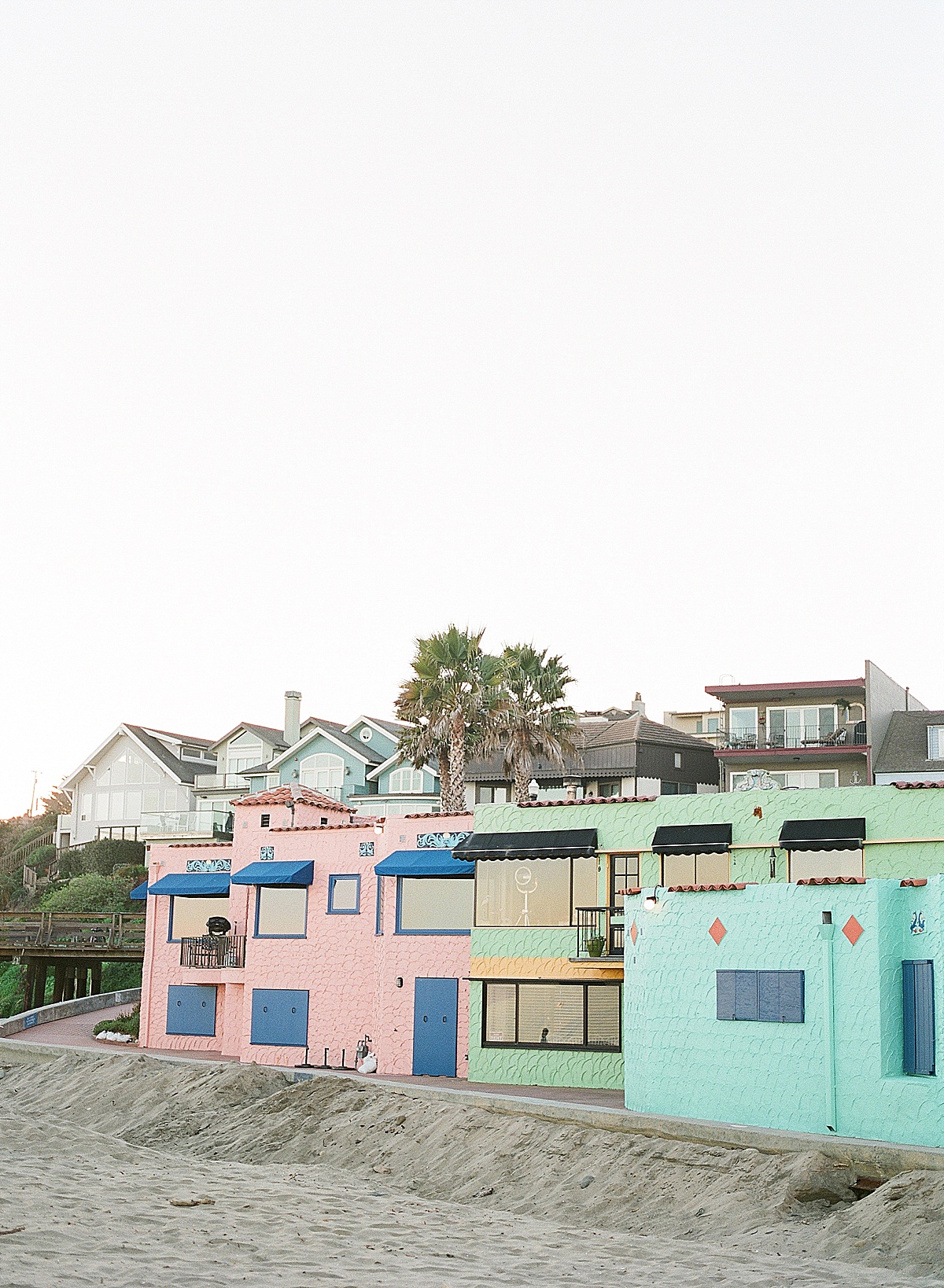 Highway 1 California Capitola Colorful Homes Photo 