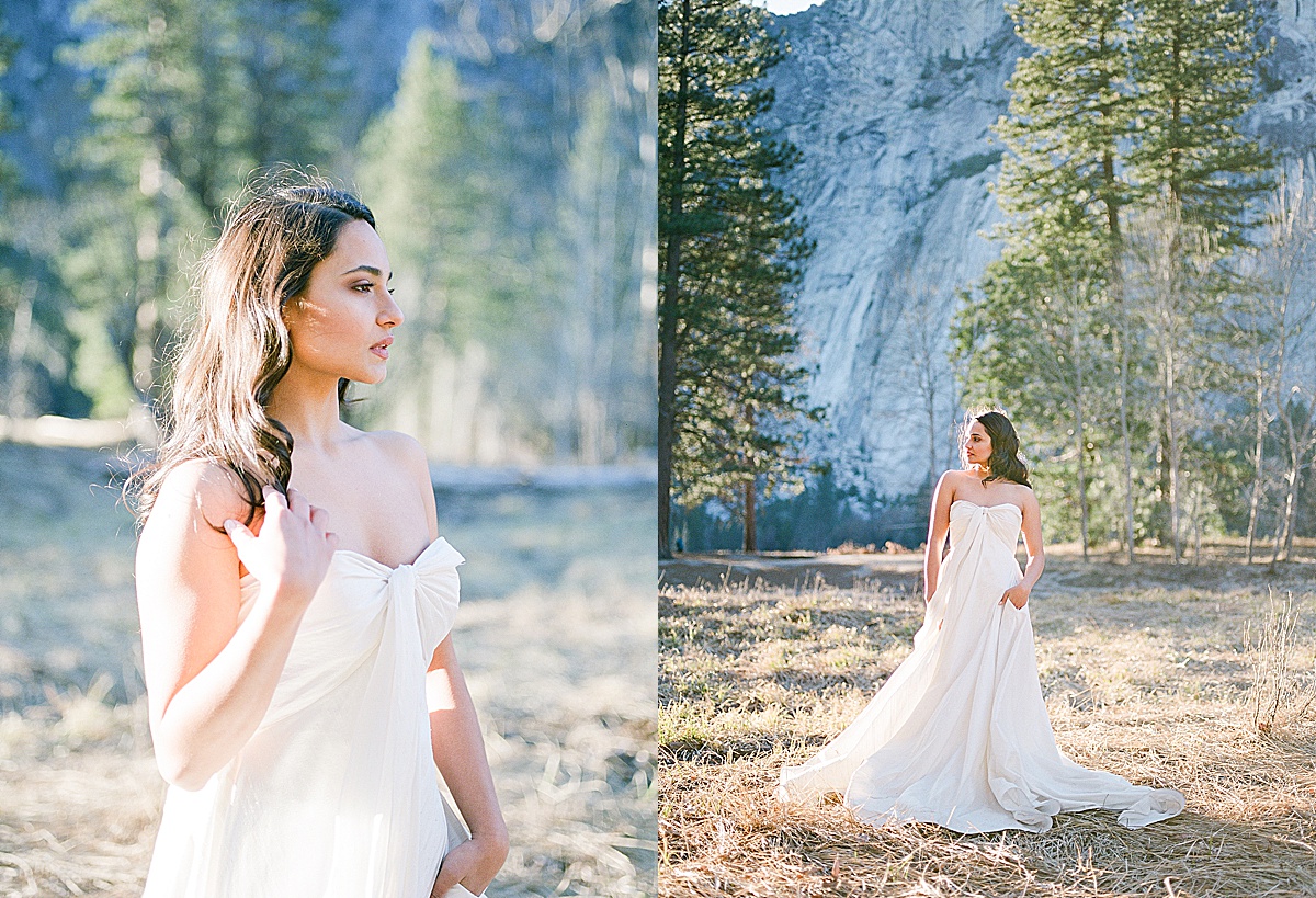 Yosemite Wedding Bridal Portraits 