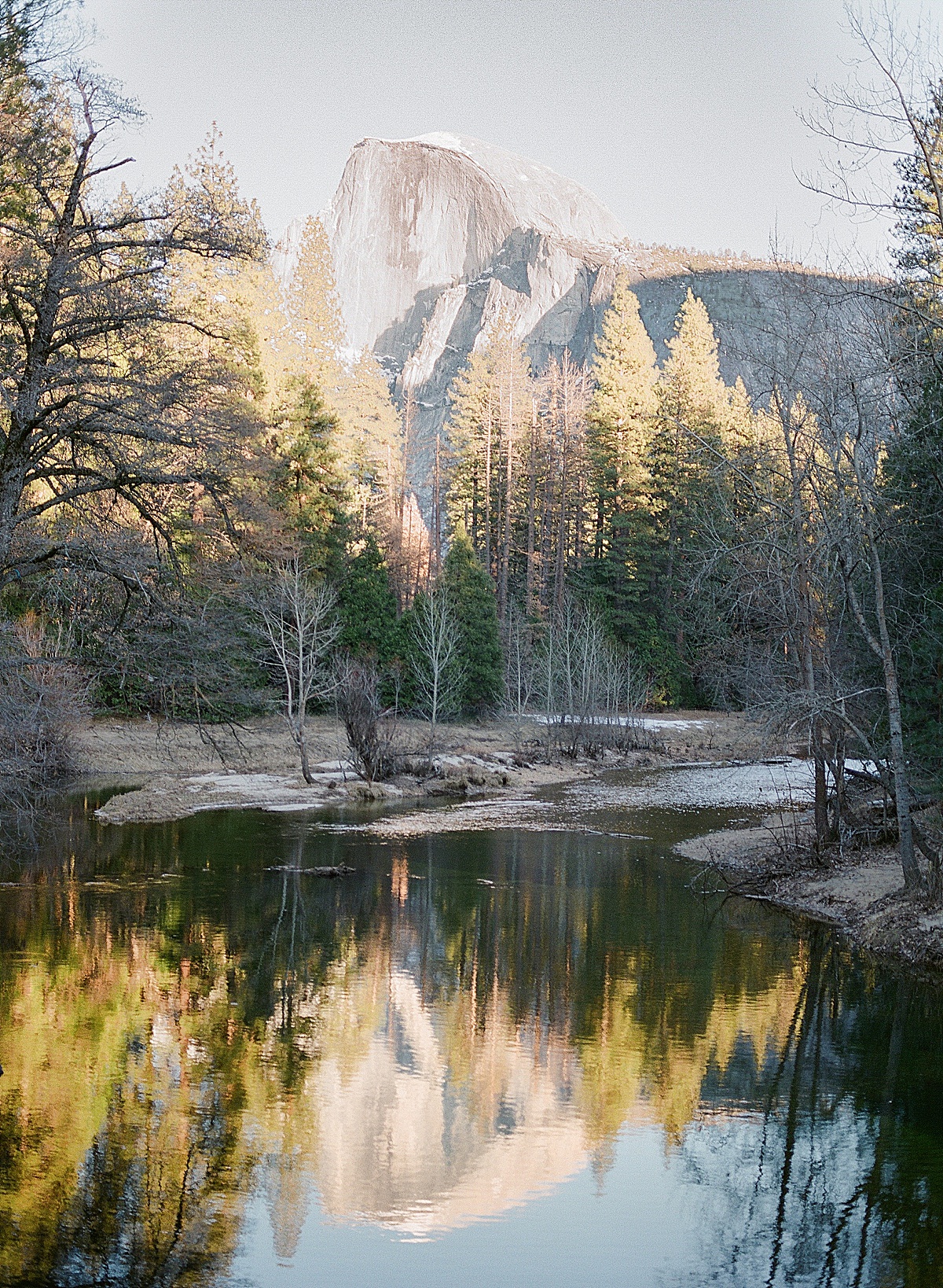 Yosemite Half Dome Reflection Photo 