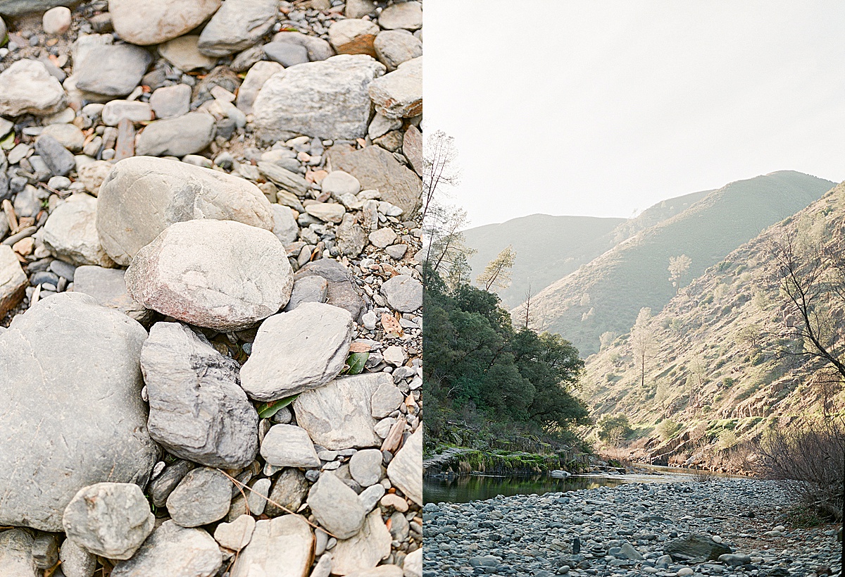 Merced River Rocks and Mountain Detail Photos 