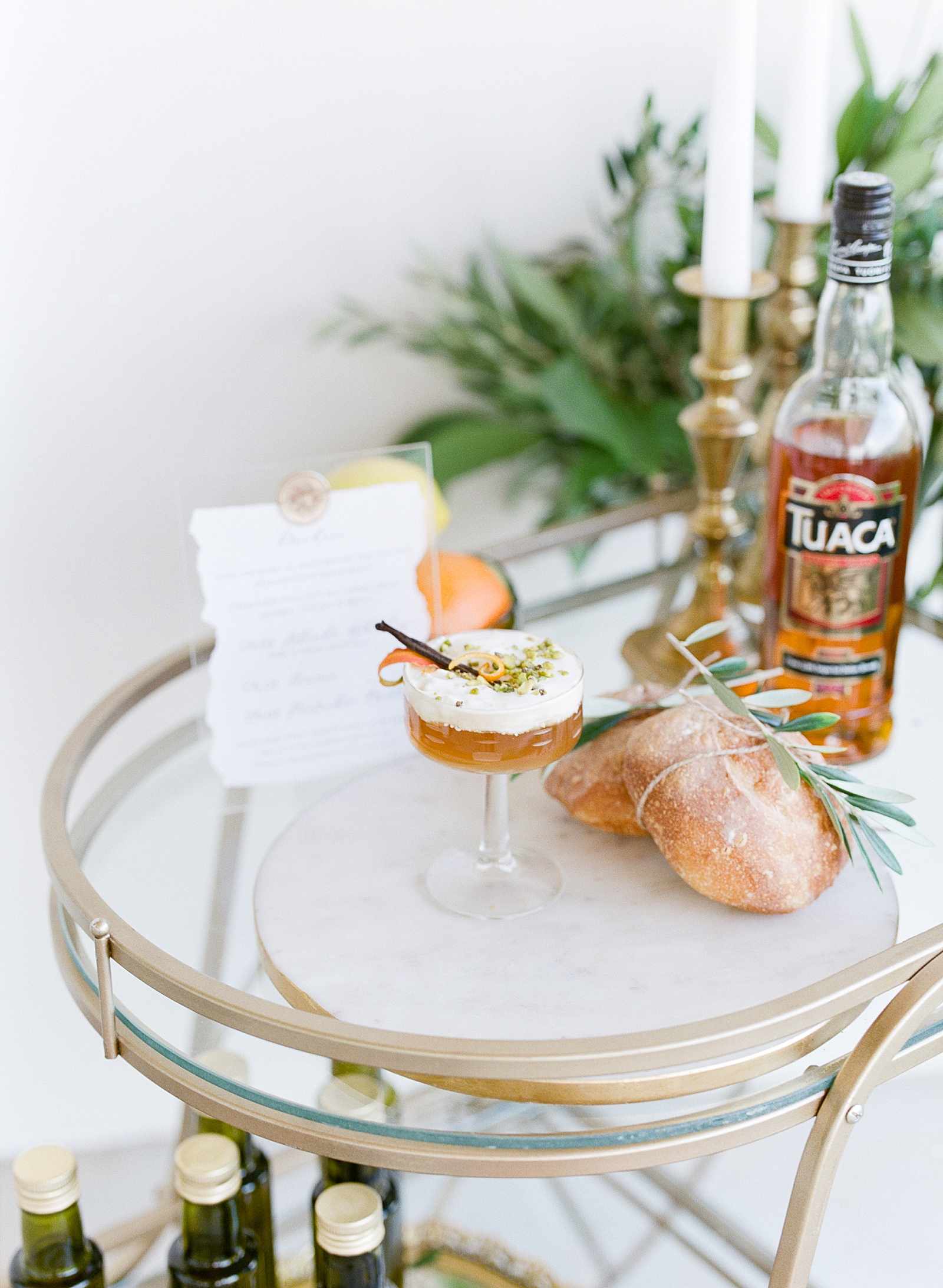 Bar Cart with Cocktail photo