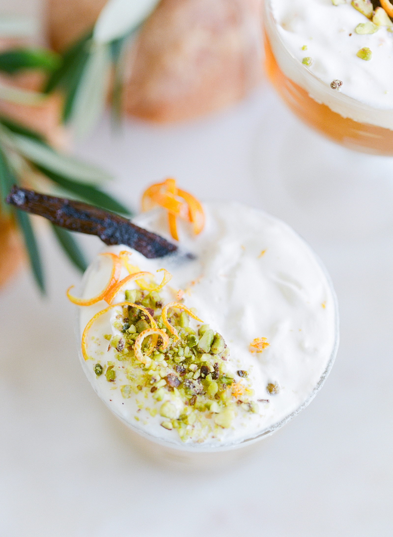 Top of Cocktail with pistachio and vanilla bean Photo 