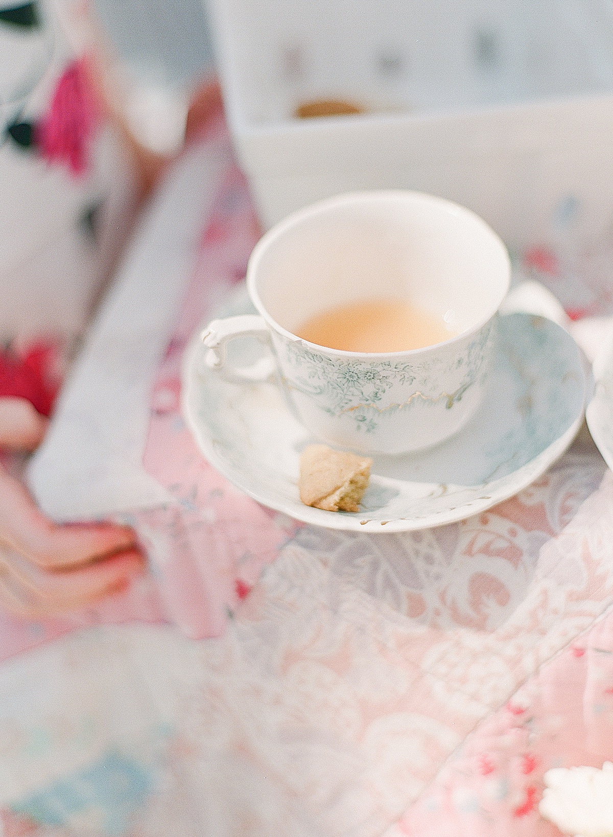Tea Cup and Saucer on Quilt Photo 