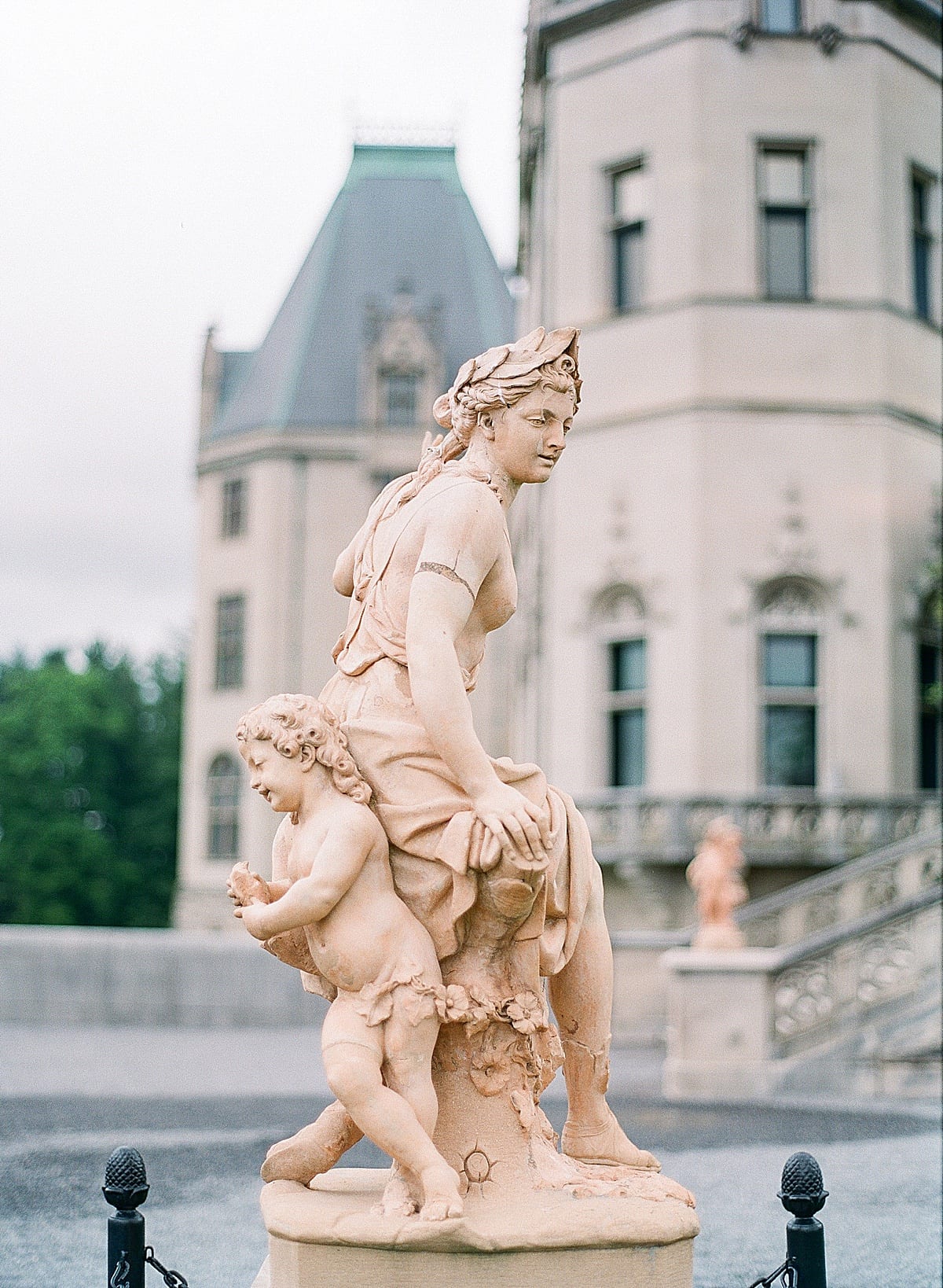 Biltmore Estate Statue of Mother With Baby Photo 