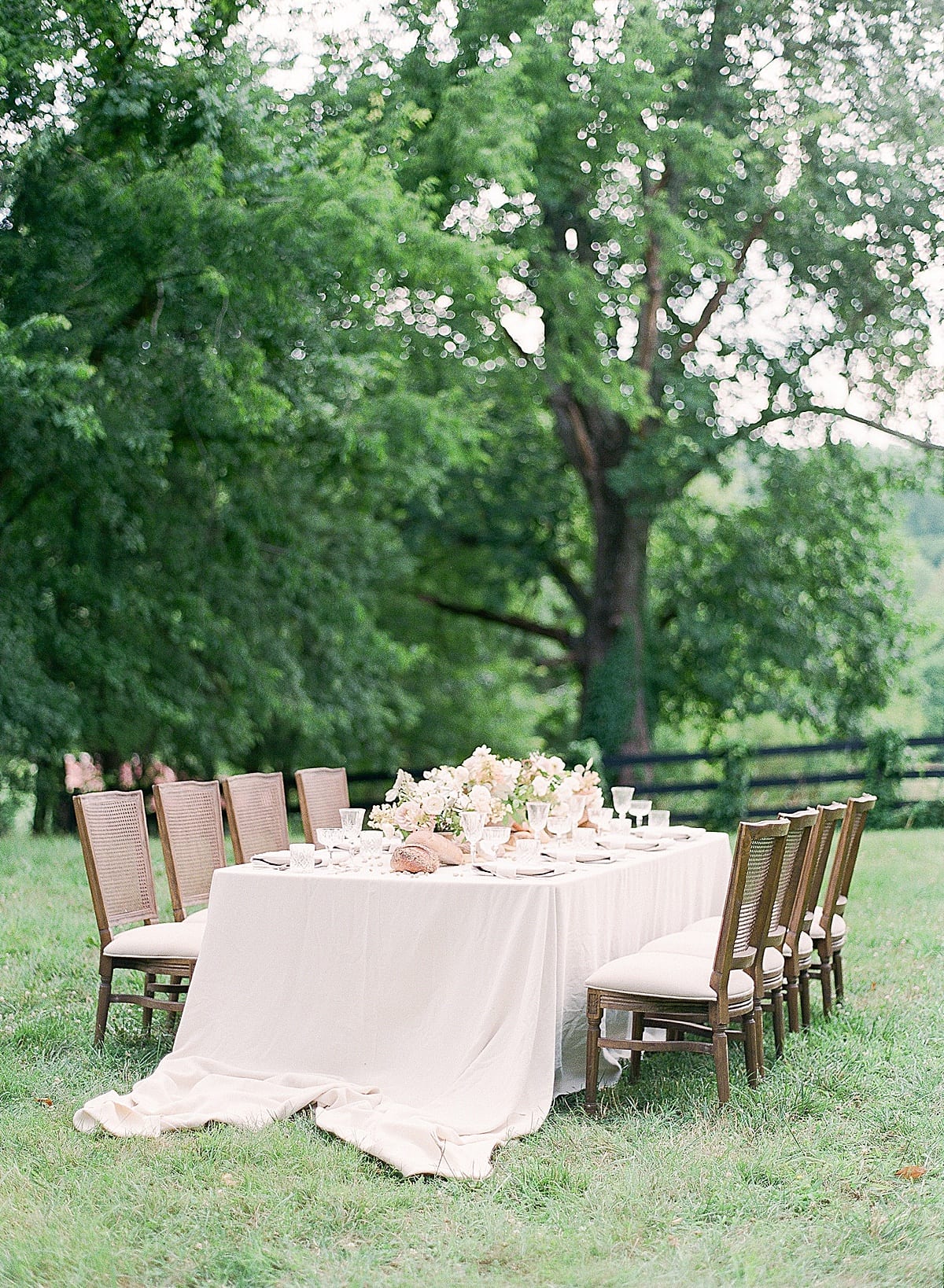 Bloomsbury Farm Wedding Reception Table Photo