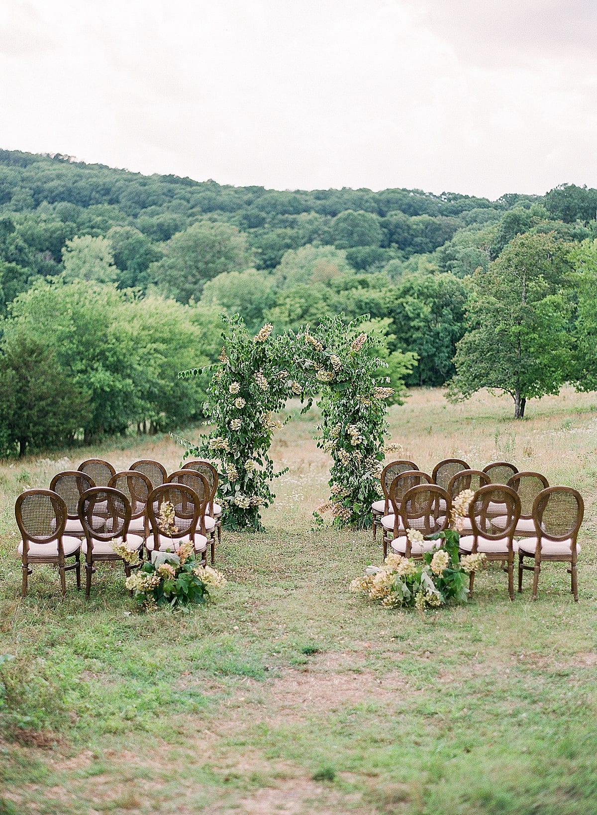 Bloomsbury Farm Wedding Ceremony Site in Field Photo