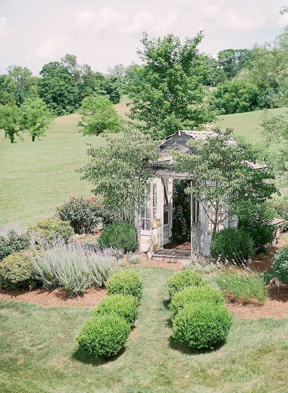 Mint Springs Farm Wedding Venue Greenhouse Made of Windows Photo
