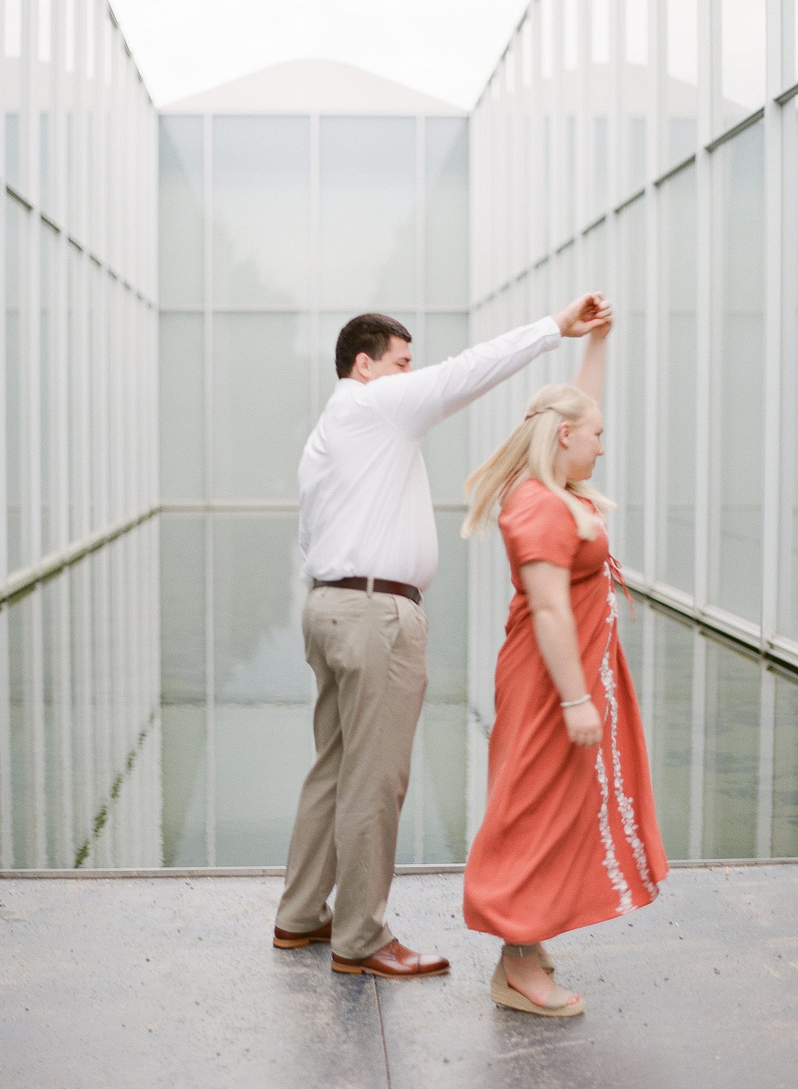 NC Museum of Art Couple Twirling Photo