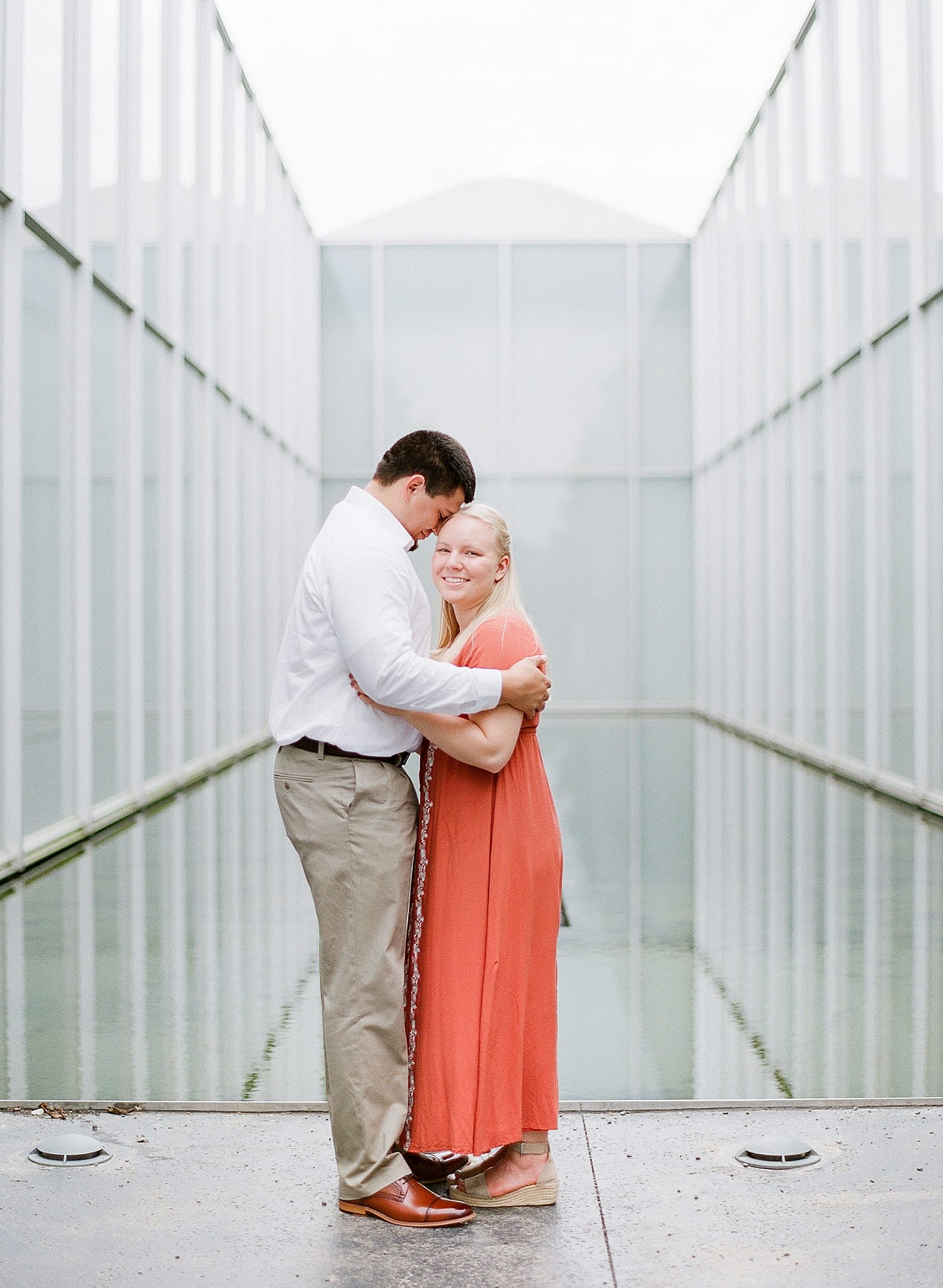 NC Museum of Art Engagement Session Photo
