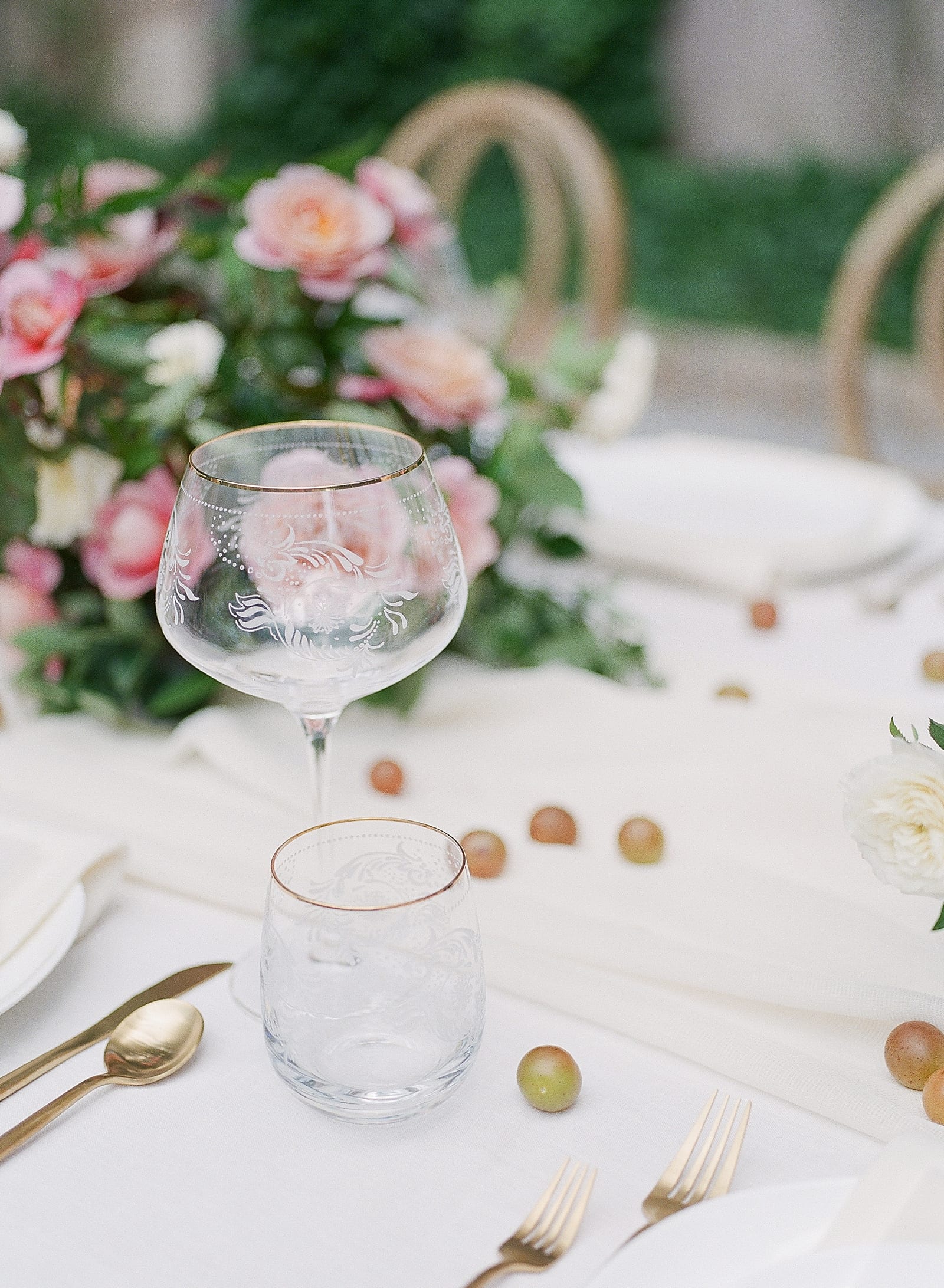 Reception Table Details at Swan House In Atlanta Photo