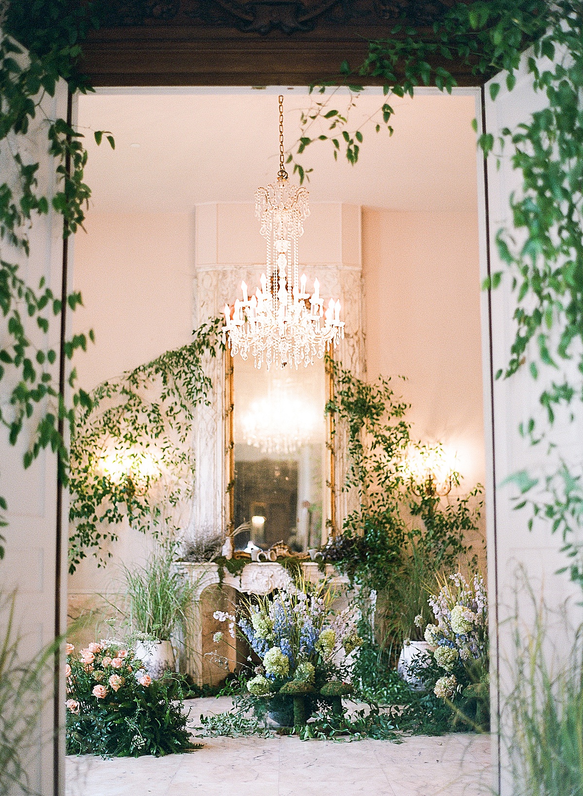 Chateau Cocomar Ballroom Filled with Flowers Photo