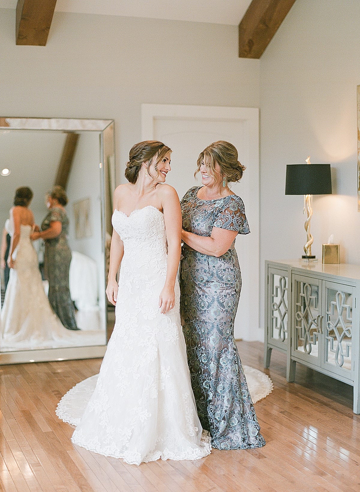 Mother of the Bride Dress with Bride Photo