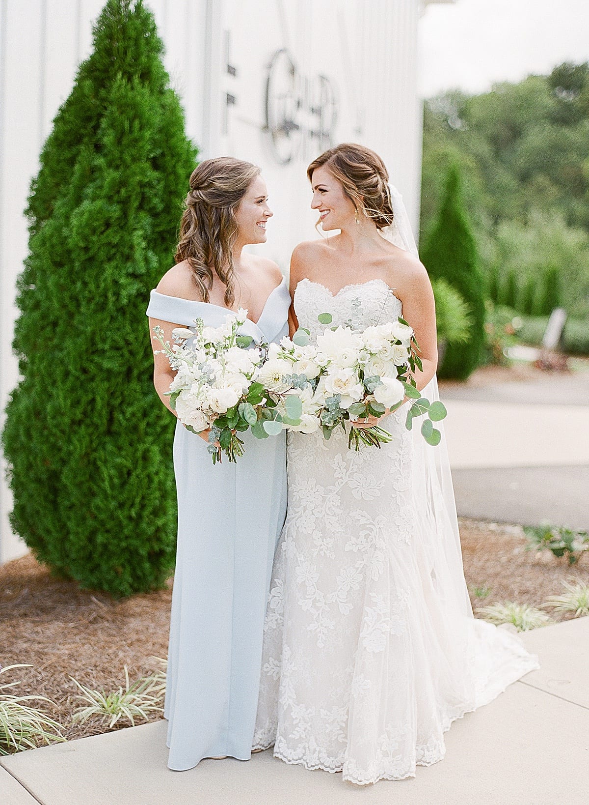 Bride with Maid of Honor Photo