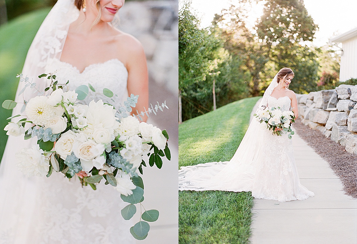 Chestnut Ridge Bride Holding Bouquet Photos