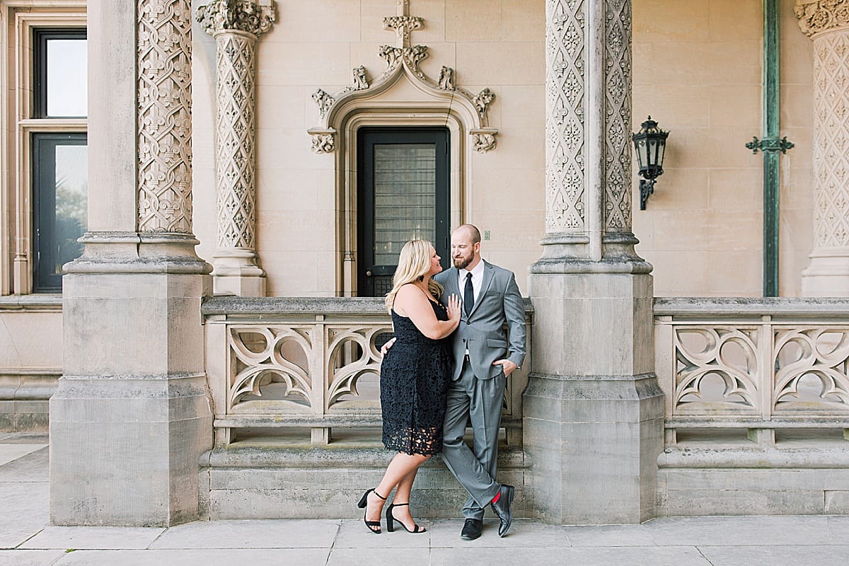 Couple Hugging During Family Session at The Biltmore Estate Photo